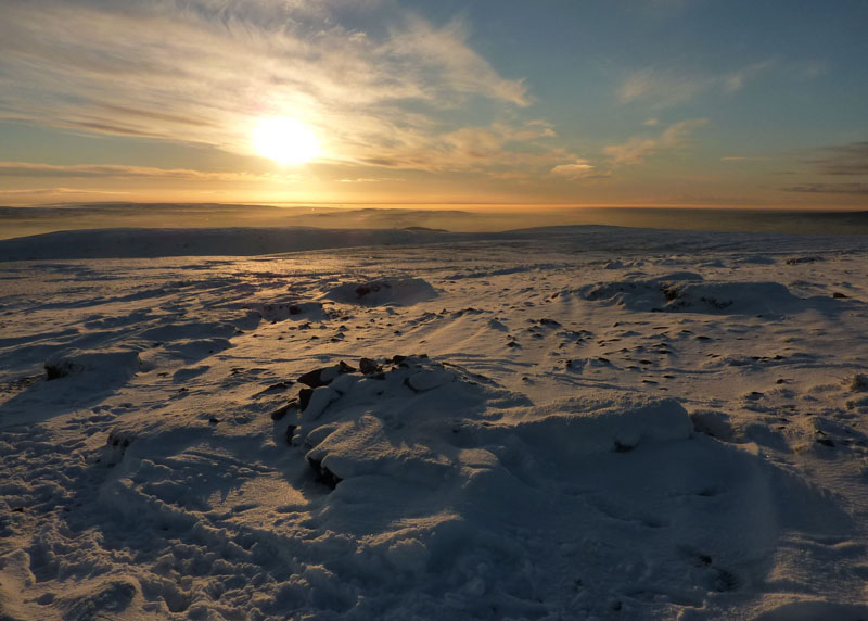 Sunset on Pendle